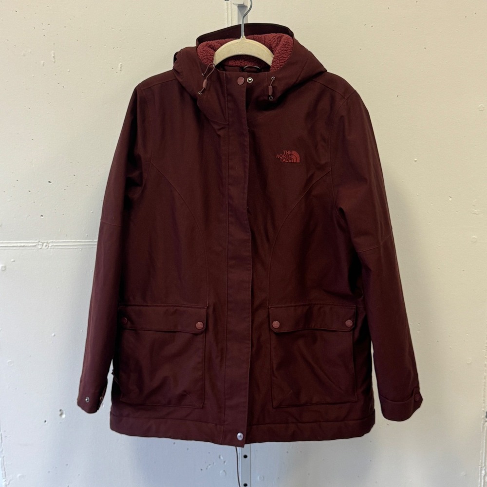 The North Face Firesyde Insulated Parka Jacket Sequoia Red Heather XL HF02VHG